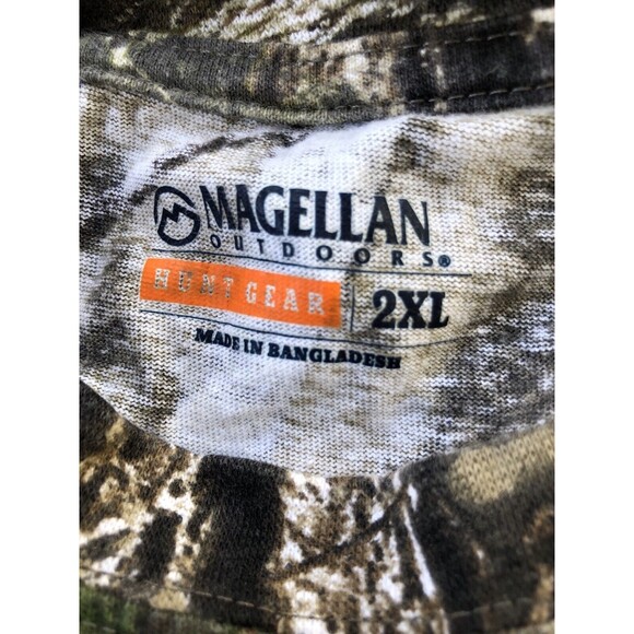 Magellan Outdoors Shirt Mens 2XL Camo Performance Long Sleeve RealTree Hunt Gear - Picture 6 of 10